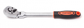 На сайте Трейдимпорт можно недорого купить 1/4" Трещотка шарнирная с прорезиненной ручкой (72 зуба) Partner PA-80272F. 